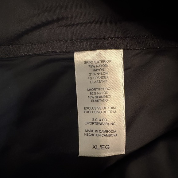 S.C. and Co. 360 Tummy Control Activewear XL Golf Skort Womens Size X-large - Picture 6 of 9